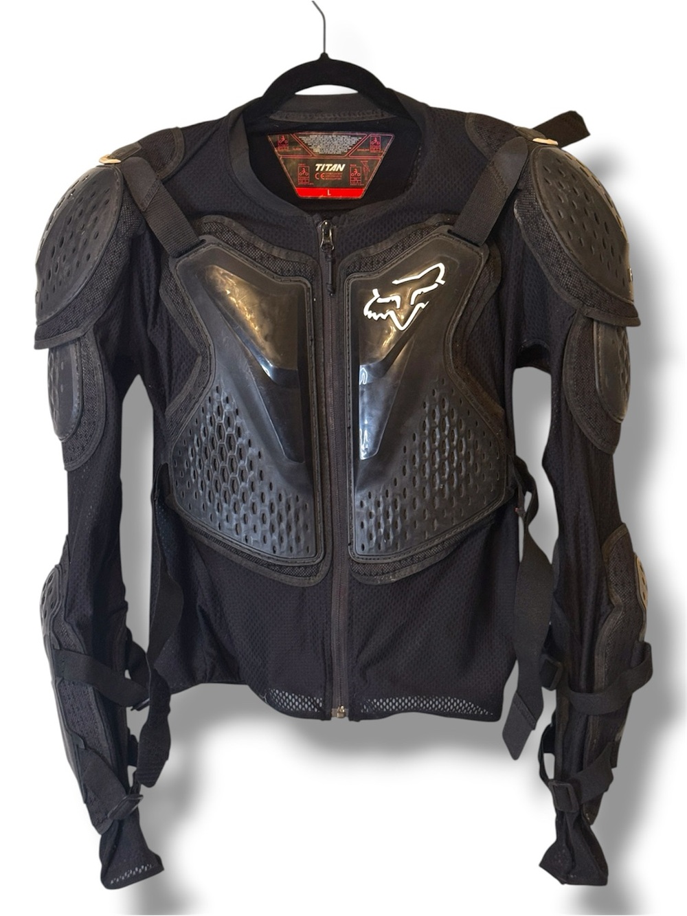 Titan Black Protective Utility Motorcycle Jacket size large